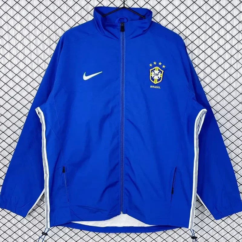 1998 Brazil Blue Retro  Windbreaker