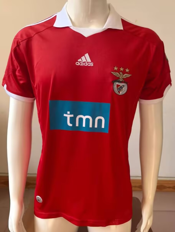 2009-10 Mens Benfica  Retro  home red soccer jersey