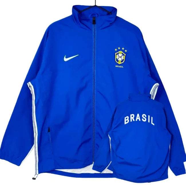 1998 Brazil Blue Retro  Windbreaker