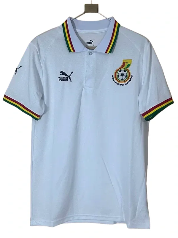 2026-27 Mens Ghana White  Polo  soccer jersey