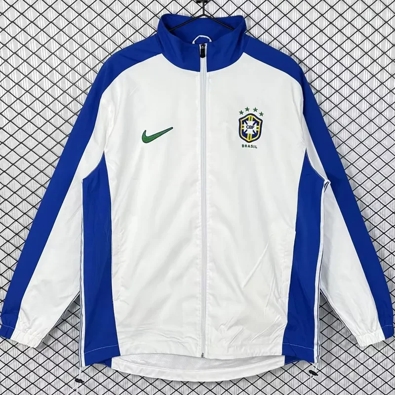 1998 Brazil White Retro Windbreaker
