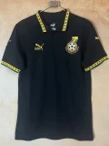 2026-27 Mens Ghana Black Polo  soccer jersey