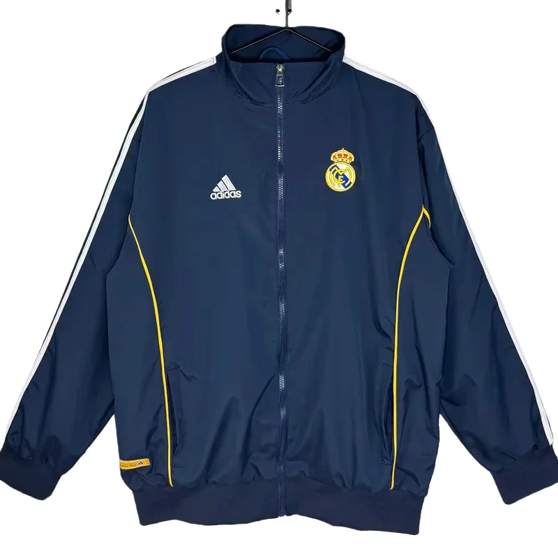 1999-2000 Real Madrid Dark gray Retro Windbreaker