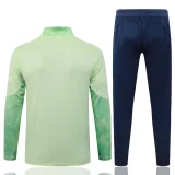 2025-26 Mens  Manchester City  Light green Half Pull Tracksuit #B25139