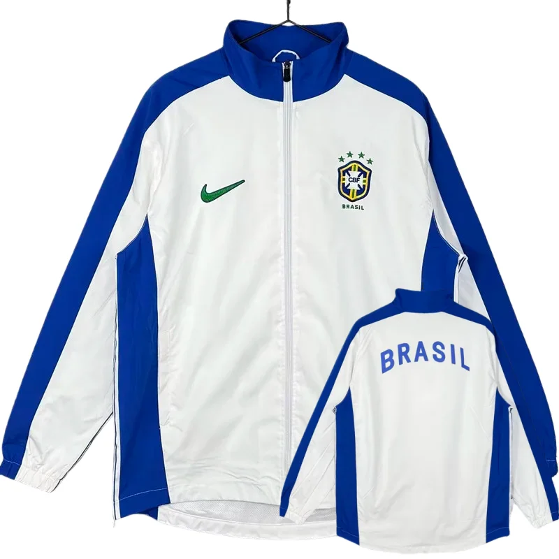 1998 Brazil White Retro Windbreaker