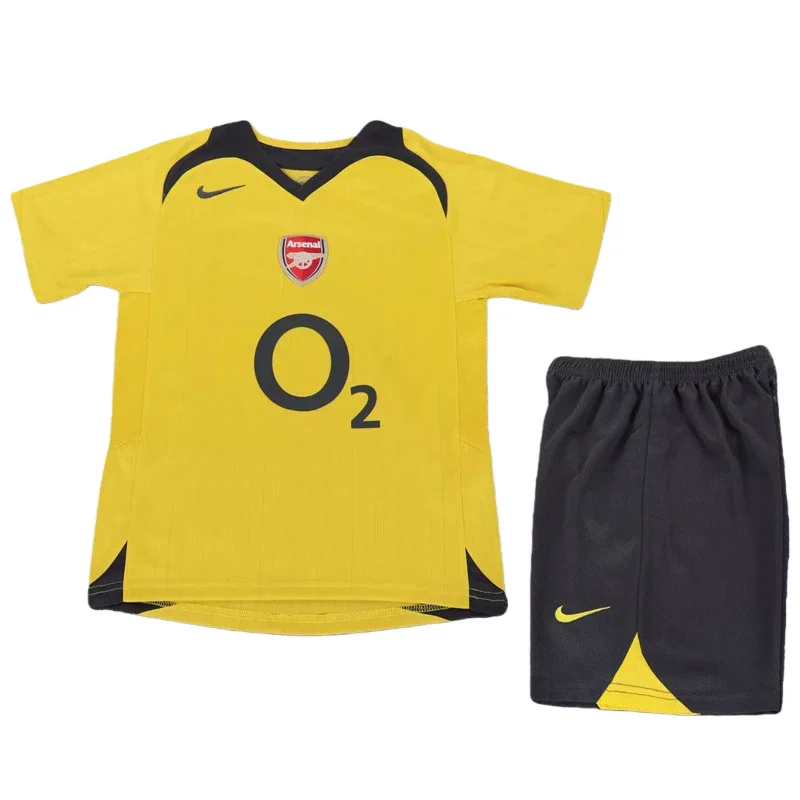 2005-2006 Kids Arsenal  Away Retro Soccer Jersey