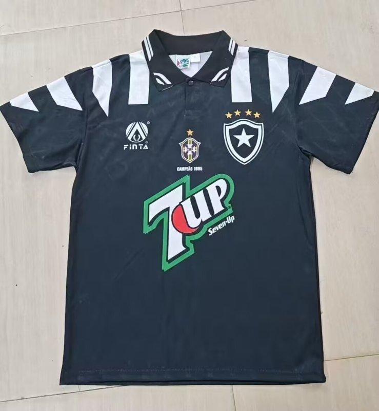 1996 Botafogo Third Away Black Retro Soccer Jersey
