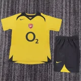 2005-2006 Kids Arsenal  Away Retro Soccer Jersey