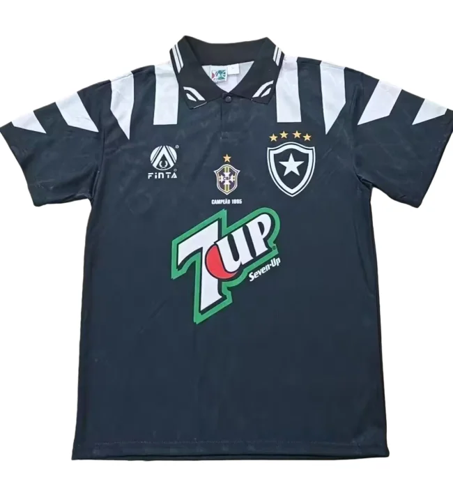 1996 Botafogo Third Away Black Retro Soccer Jersey