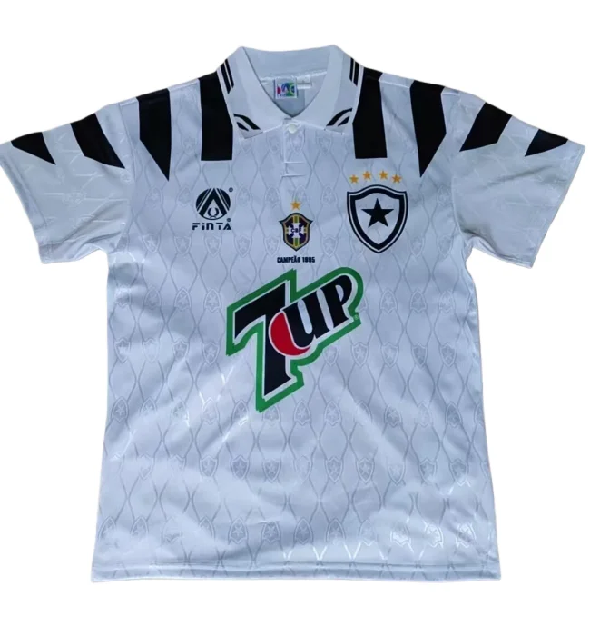 1996 Botafogo Away White Retro Soccer Jersey