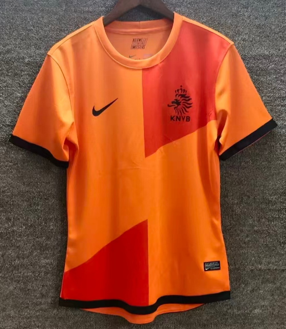 2014 Mens Retro Netherlands orange soccer Jersey