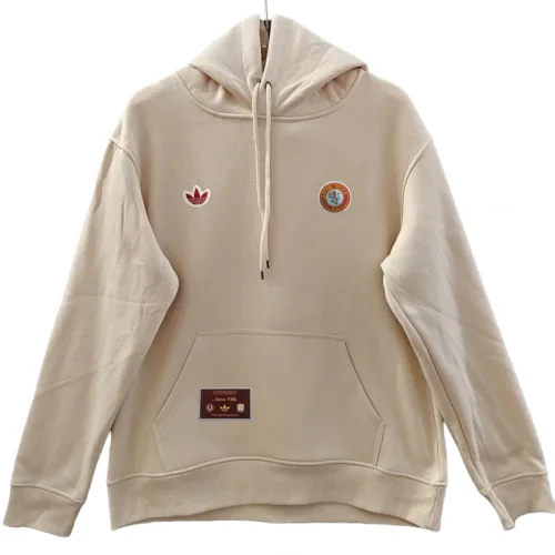 2025-26 Mens Aston Villa Khaki Hoody