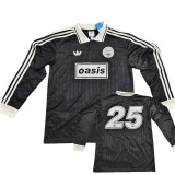 2025-26  Ad Oasis Joint Edition #25 black Polo Long Sleeve  soccer jersey