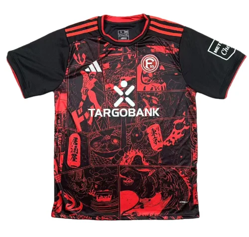 2025-26 Mens Fortuna Dusseldorf Special Edition black Soccer Jersey