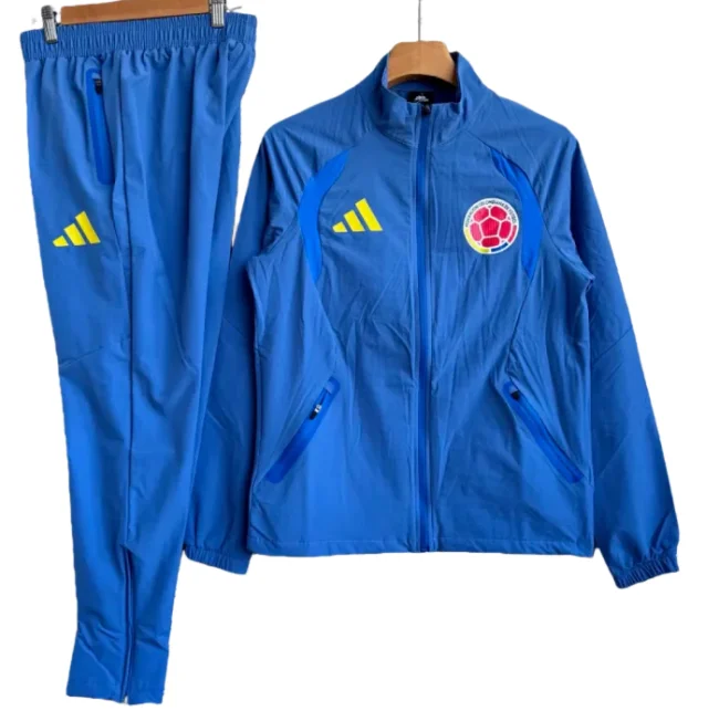 2025-26 Mens Colombia Blue Jacket Windbreaker suit