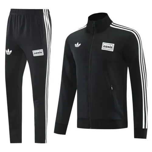 2025-26 Ad Oasis Black Jacket Tracksuit #AJ22