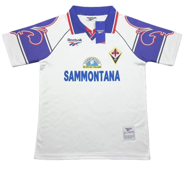 1995-97 Mens Retro Fiorentina away soccer Jersey