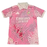 2026-27 Mens Real Madrid cotton pink polo soccer Jersey