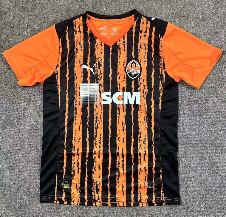 Men's FC Shakhtar Donetsk home orange soccer jersey 2526