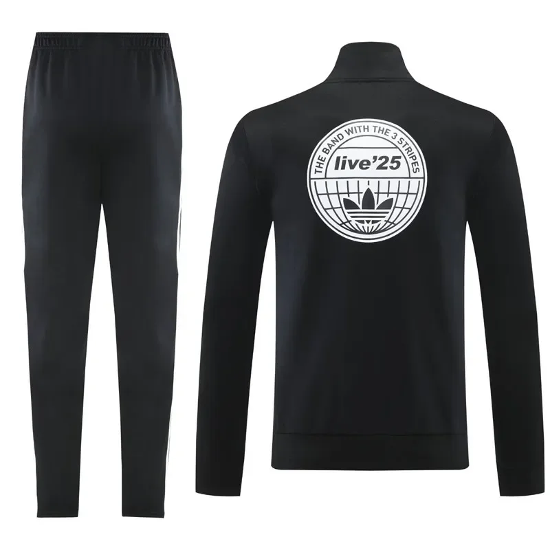2025-26 Ad Oasis Black Jacket Tracksuit #AJ22