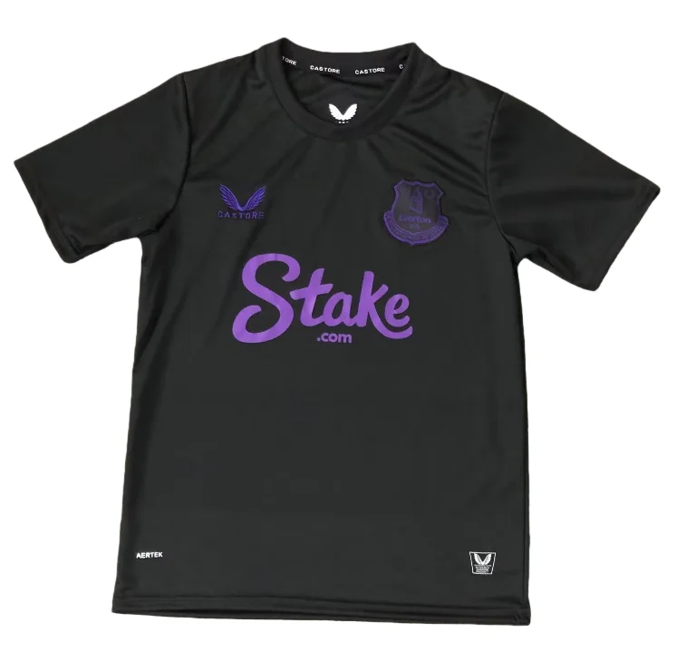 2025-26 Mens Everton fourth away black Soccer Jersey