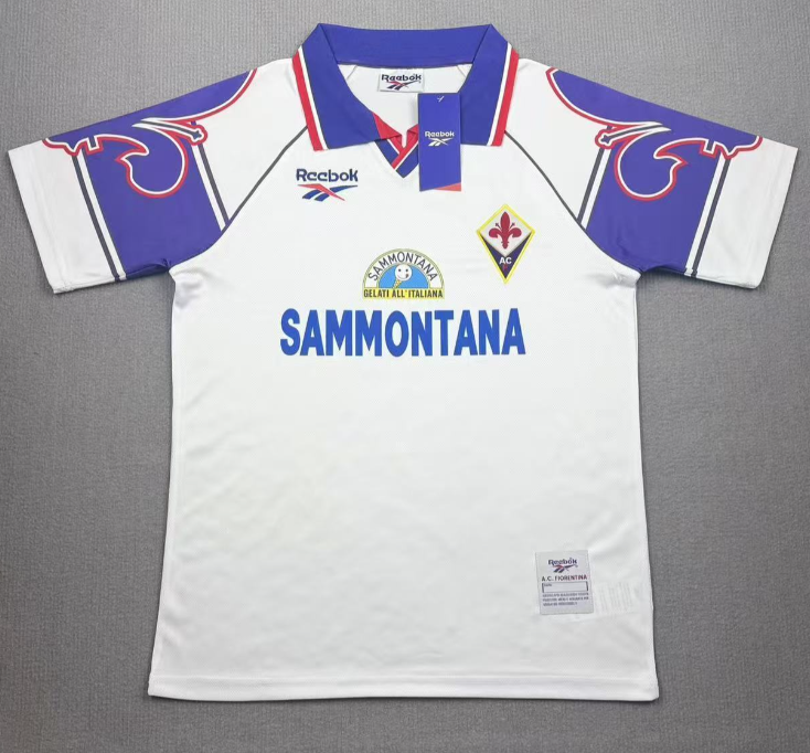 1995-97 Mens Retro Fiorentina away soccer Jersey