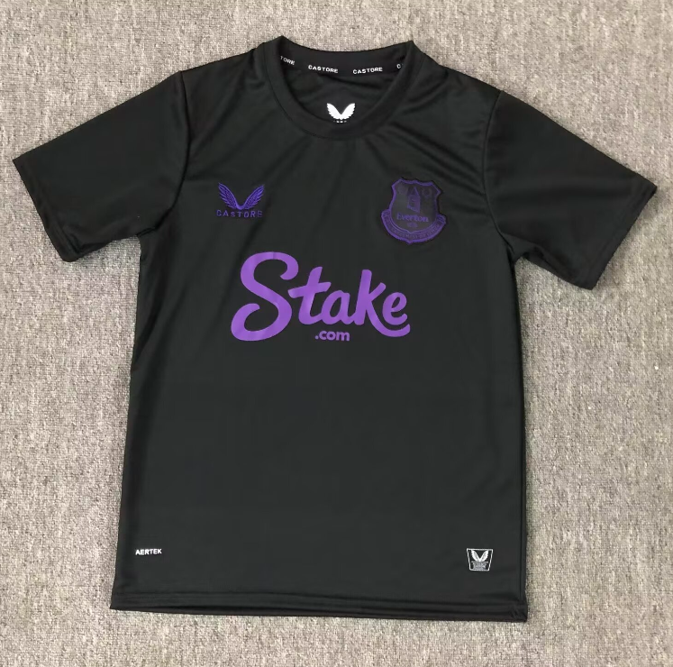2025-26 Mens Everton fourth away black Soccer Jersey