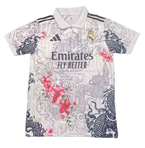 2026-27 Mens Real Madrid cotton white polo soccer Jersey