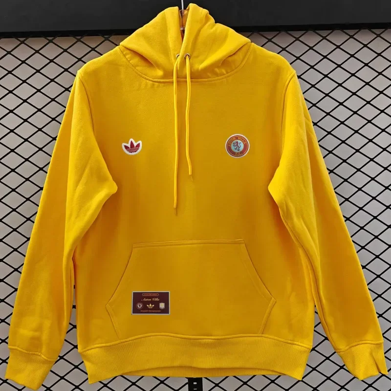 2025-26 Mens  Aston Villa Yellow  Hoody