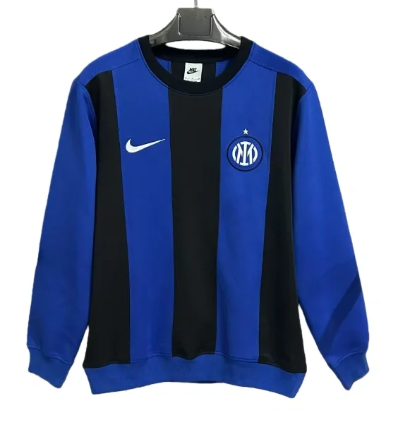 2025-26 Mens Inter Milan  blue black Hoodie (无帽卫衣)