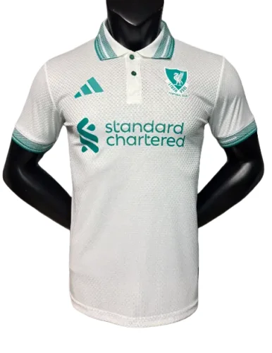 2026-27 Mens LIV white Player Version polo Soccer Jersey