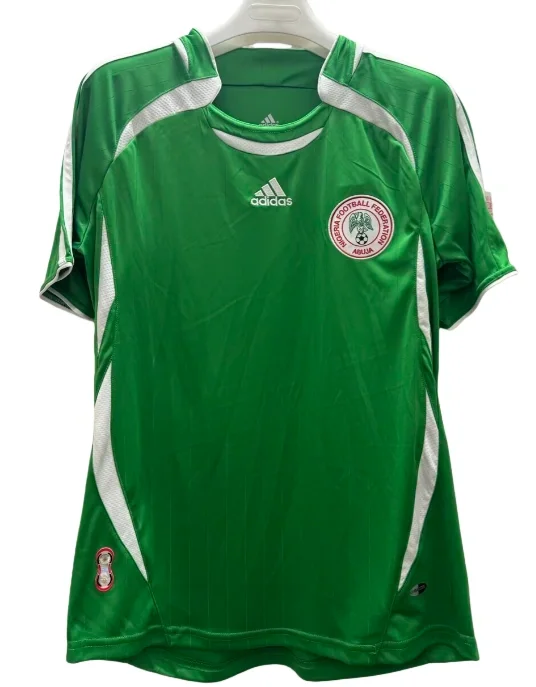 2006-07 Mens Nigeria  Home  Retro green soccer Jersey