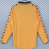 1998-99 Mens Wolves Home Long Sleeve Retro Soccer Jersey