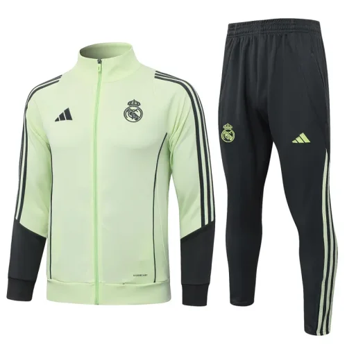 2025-26 Mens Real Madrid  Light green Jacket Tracksuit  #A25113