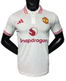 2025-26 Mens Manchester United Special Edition white polo Player version Soccer Jersey