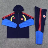 2025-26 Colombia Royal blue Hoodie Jacket Tracksuit