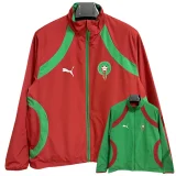 2025-26 Morocco Red Green Double Sided Windbreaker