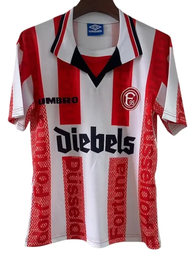 1998 Fortuna Dusseldorf Red White Retro Soccer Jersey