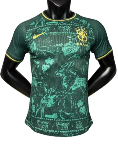 2026-27 Mens Brazil Special Edition green Player version soccer jersey