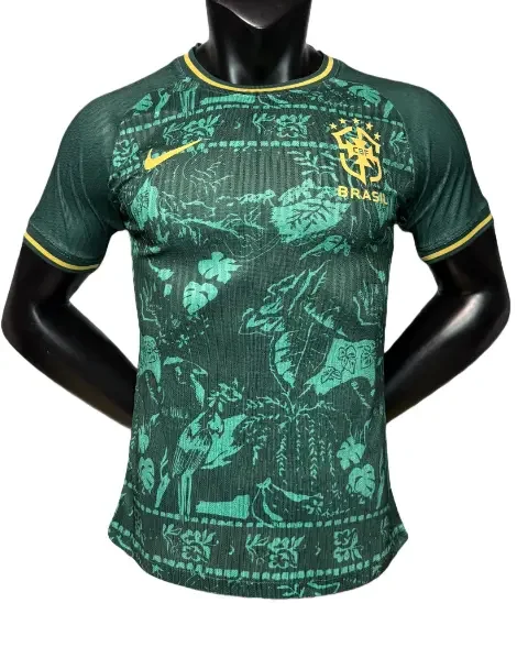 2026-27 Mens Brazil Special Edition green Player version soccer jersey