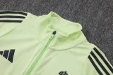 2025-26 Mens Real Madrid  Light green Jacket Tracksuit  #A25113