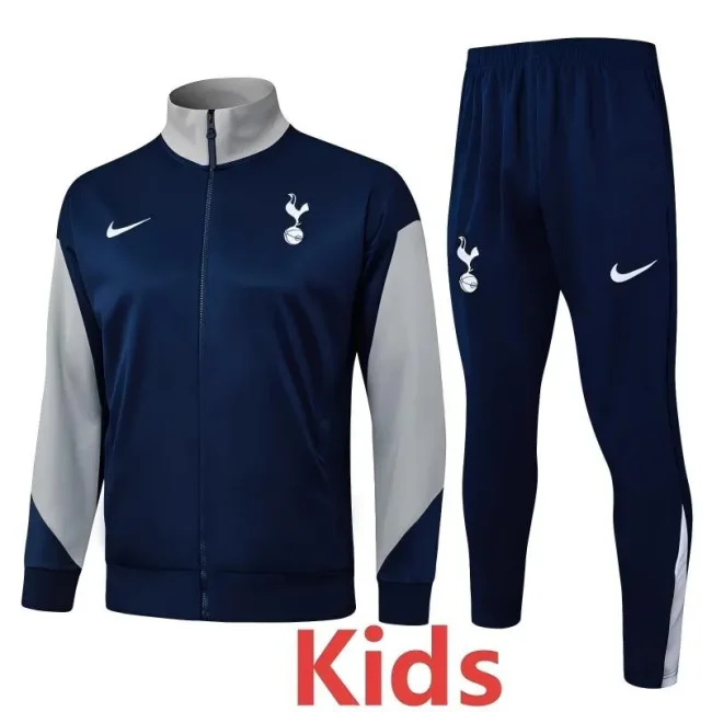 2025-26 Kids Tottenham Hotspur blue jacket Tracksuit  A25101#