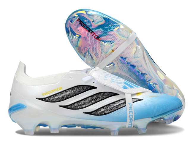 adidas 26 Predator Elite Tongue FG white/blue Soccer Shoes