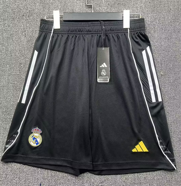 2025-26 Mens Real Madrid black Shorts Pants
