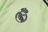 2025-26 Kids Real Madrid  Light green Jacket Tracksuit #E25217