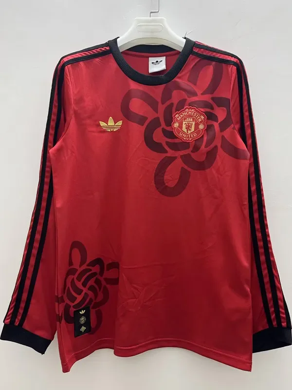 2025-26 Mens Manchester United  Special Edition red Long Sleeve soccer Jersey