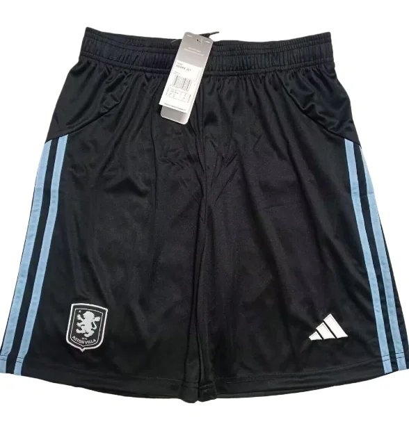 2025-26 Mens Aston Villa away black Shorts Pants