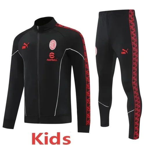 2025-26 Kids AC Milan black Jacket Tracksuit #E25219