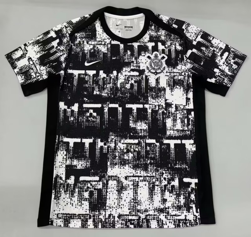 2026-27 Mens Corinthians Black pre-match Soccer Jersey