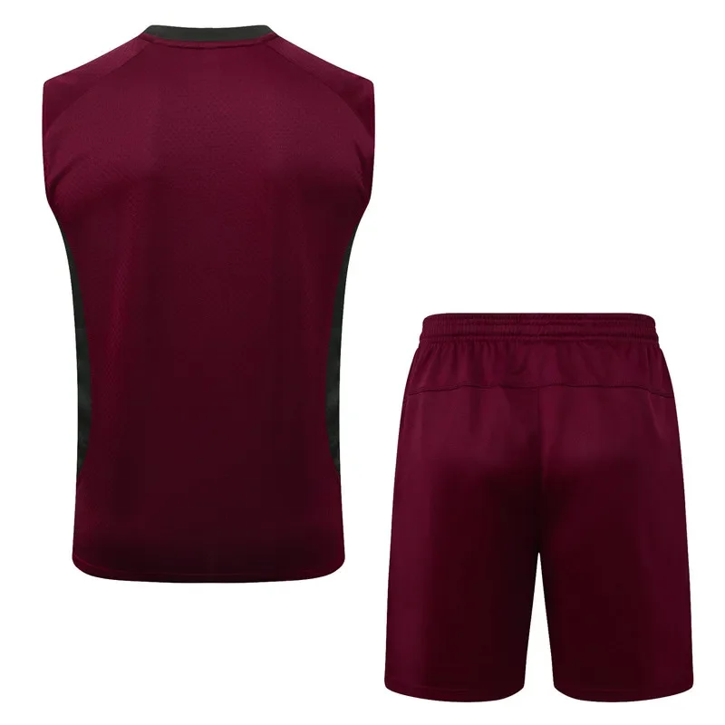 2025-26 Fluminense Jujube red vest Training Short Suit   #D25270